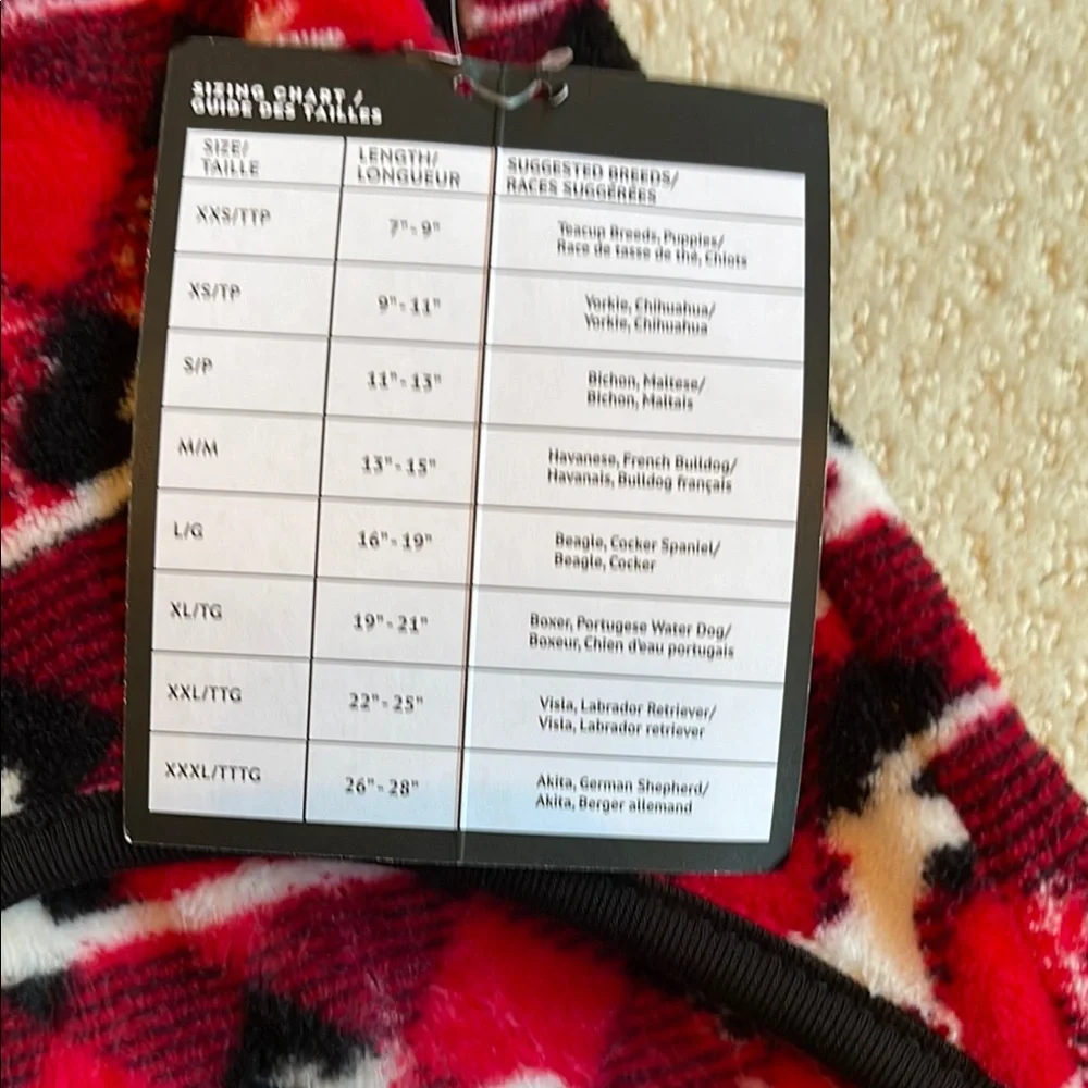 Festive Red Plaid Dog Onesie